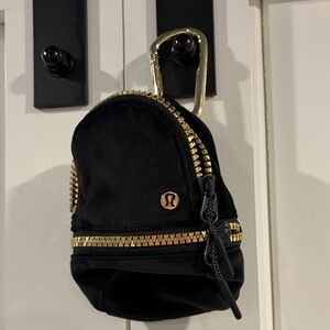 Lululemon Black Velvet Mini Backpack - New no tags